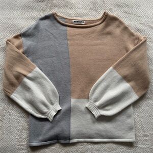 Ecowish Colorblock Sweater